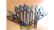 black wood hair stick ethnic designs accessories bali